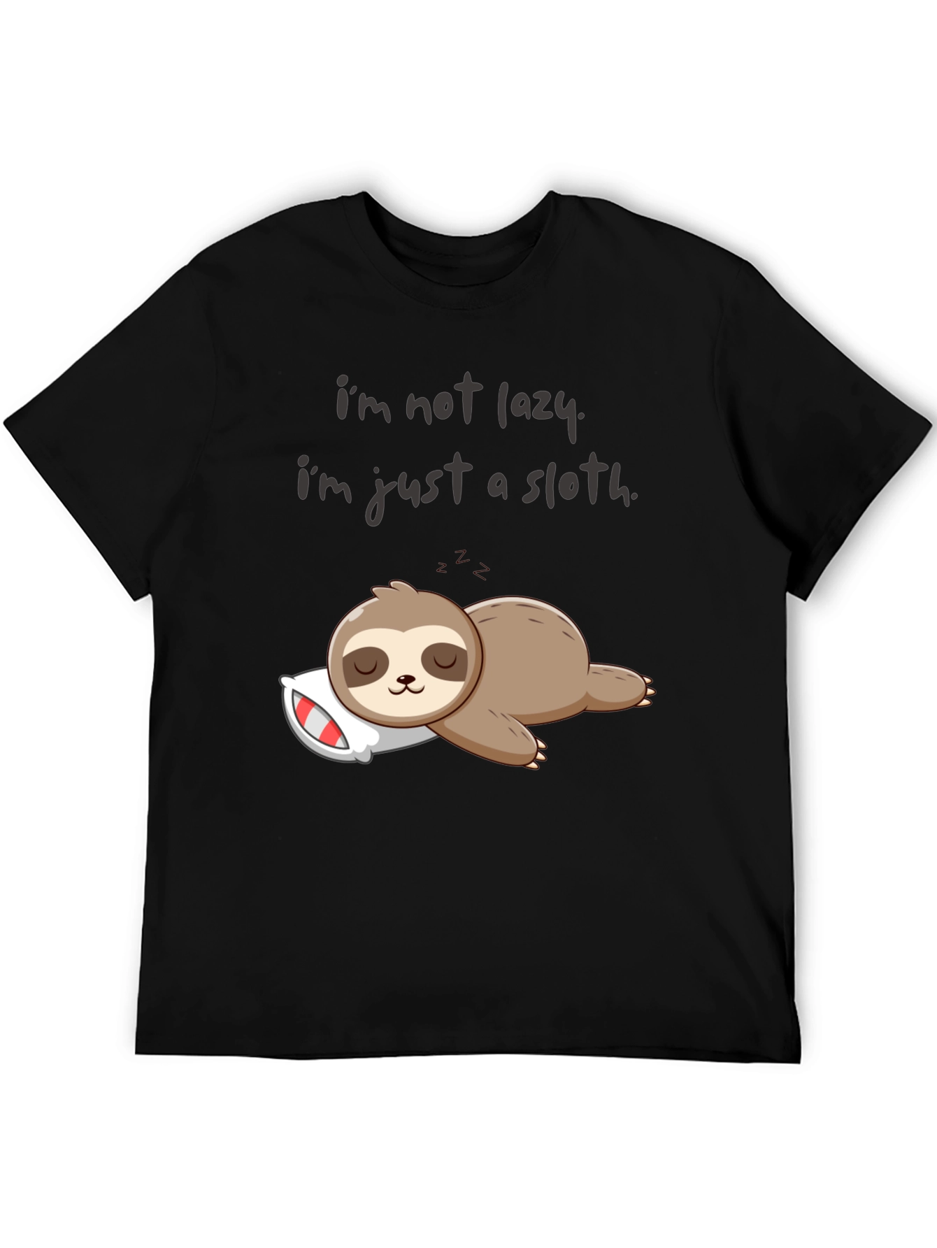 Lazy Sloth Graphic T-Shirt - Comfy & Funny!