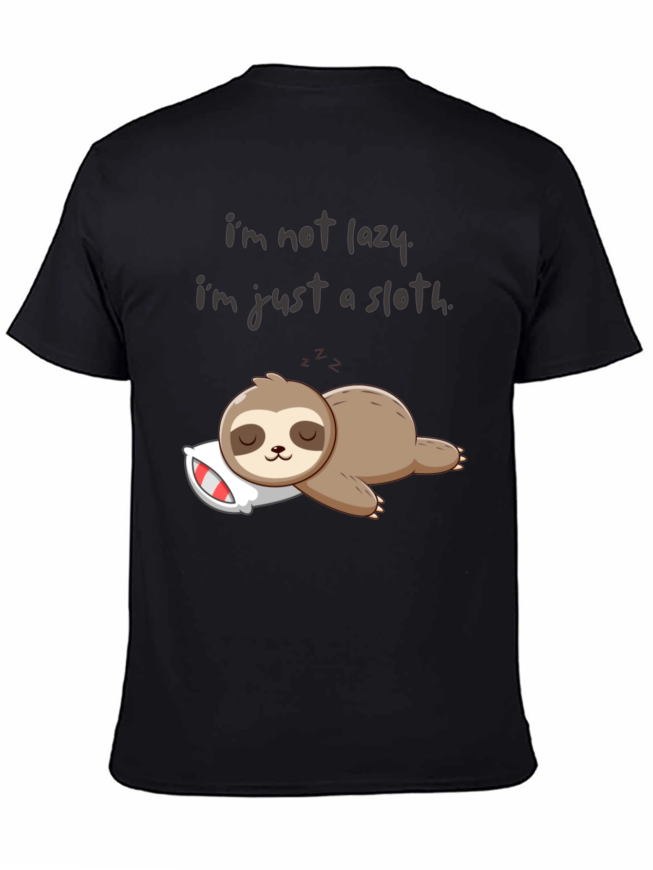 Lazy Sloth Graphic T-Shirt - Comfy & Funny!