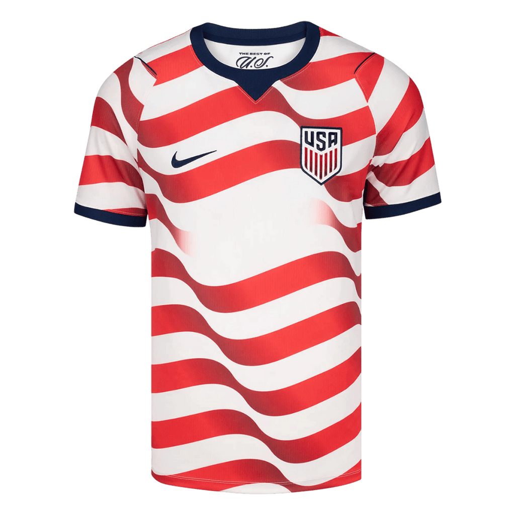 USA Home Soccer Jersey World Cup 2026 Red&White Front