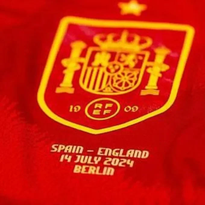 2024/25 Spain 1:1 Quality Home Red Fans Soccer Jersey Detail 3