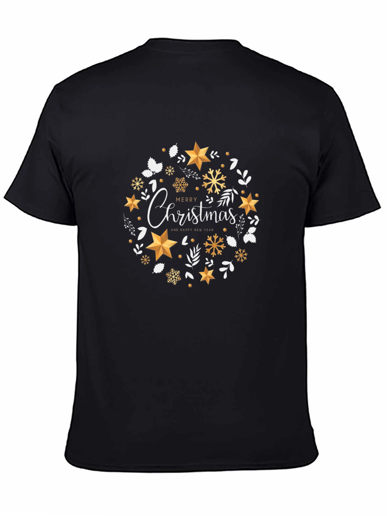 Festive Christmas Wreath Graphic Tee
