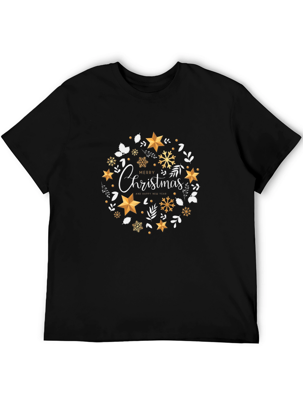 Festive Christmas Wreath Graphic Tee