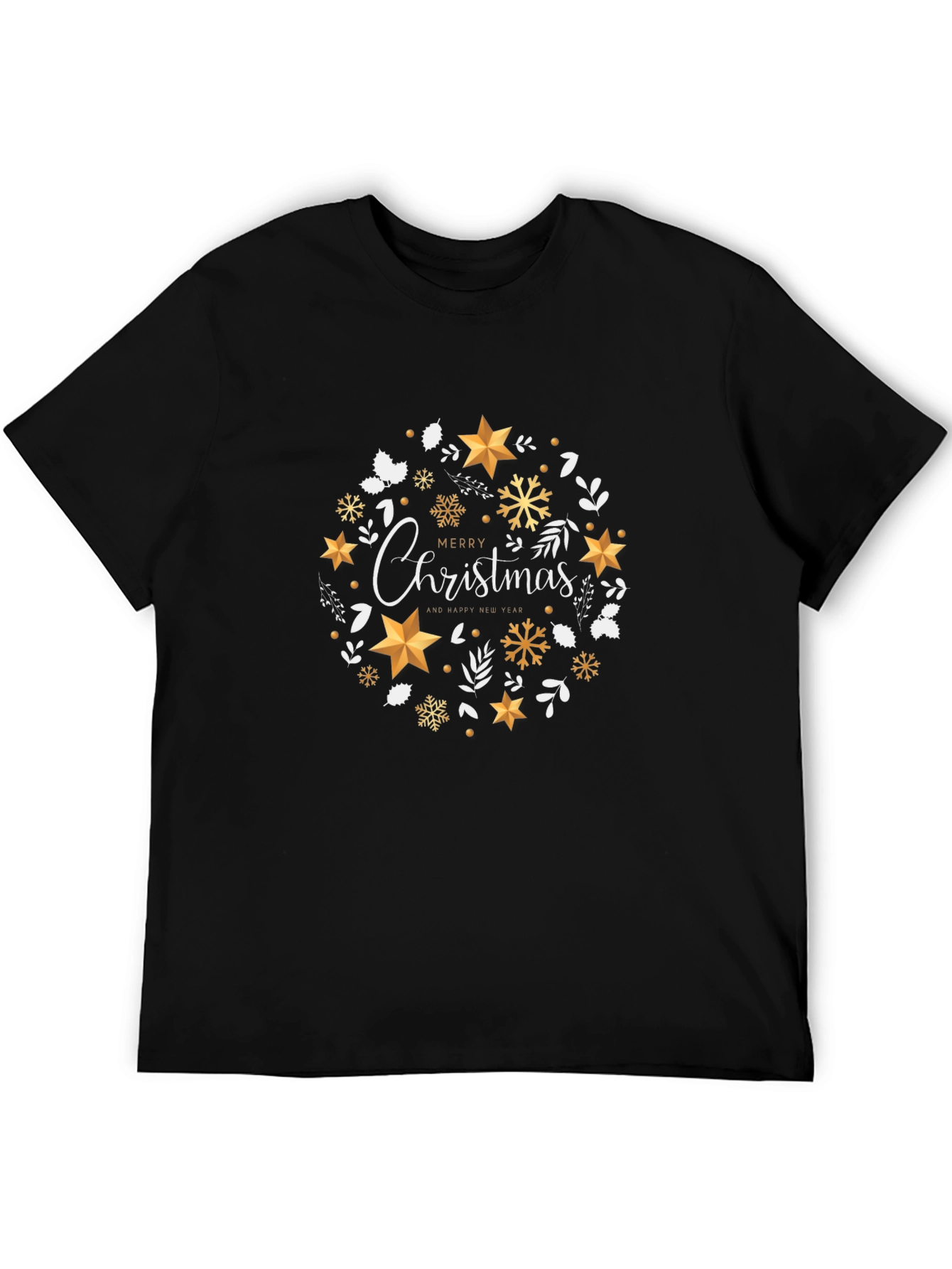Festive Christmas Wreath Graphic Tee