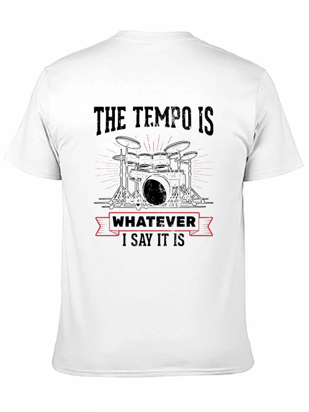 Drummer Tempo T-Shirt - Music Lover Tee