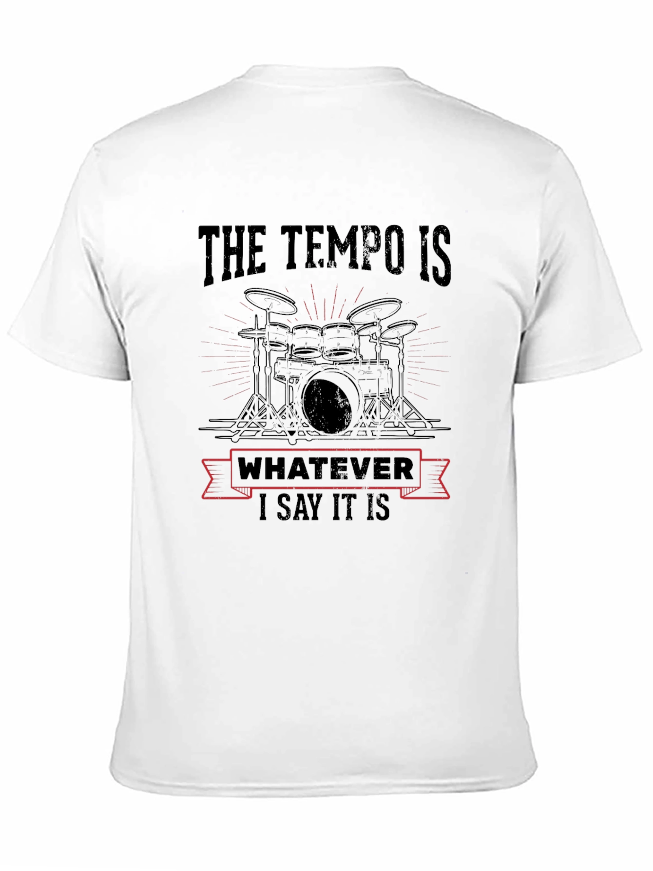Drummer Tempo T-Shirt - Music Lover Tee
