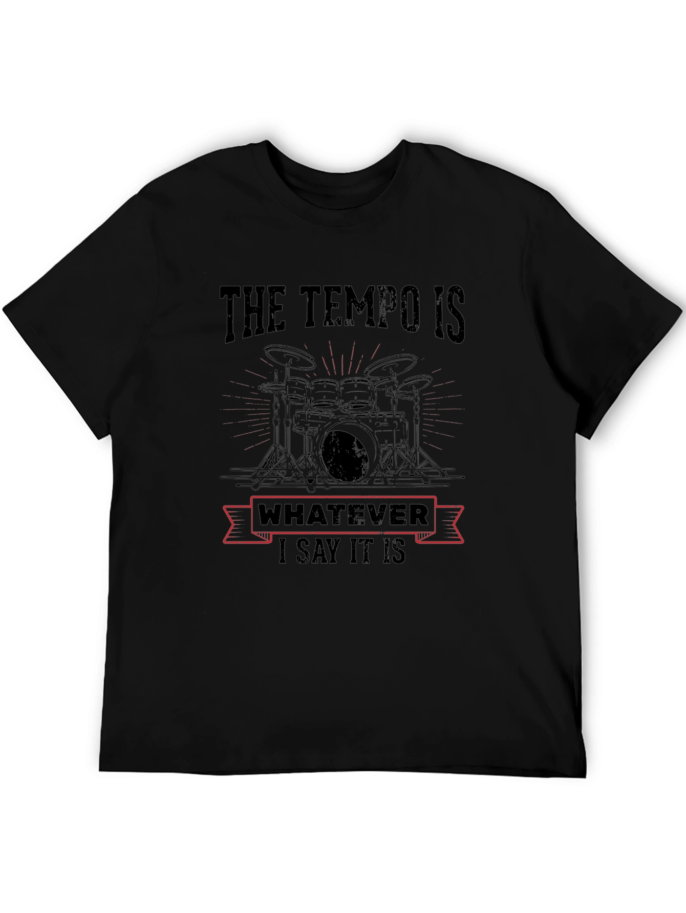 Drummer Tempo T-Shirt - Music Lover Tee