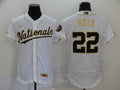 Men's Washington Nationals Juan Soto #22 White Authentic Game Jerseys
