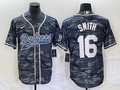 Men's Los Angeles Dodgers Will Smith #16 Grey Camouflage Player Jerseys Joint Edition