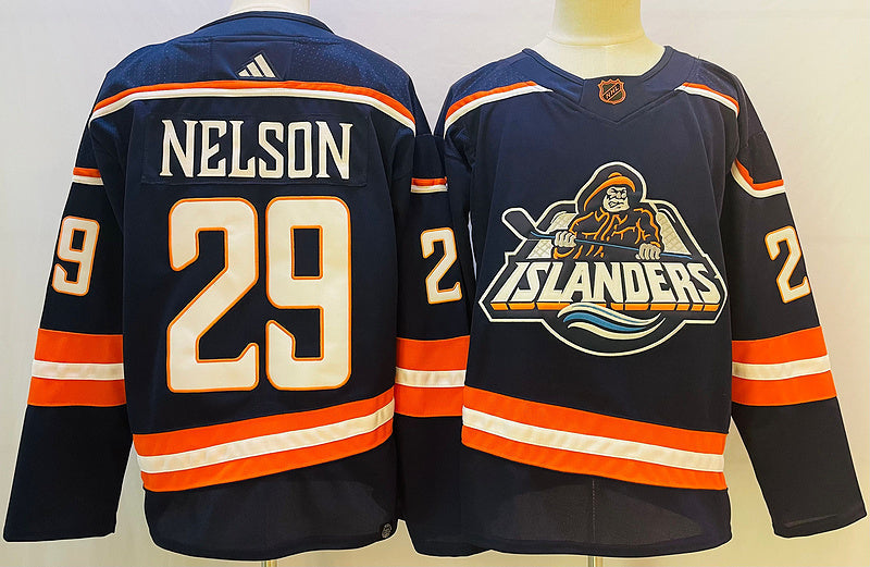 Men's New York Islanders Brock Nelson #29 Blue Game Jerseys
