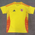2024/25 Colombia Home Yellow Fans Soccer Jersey Front
