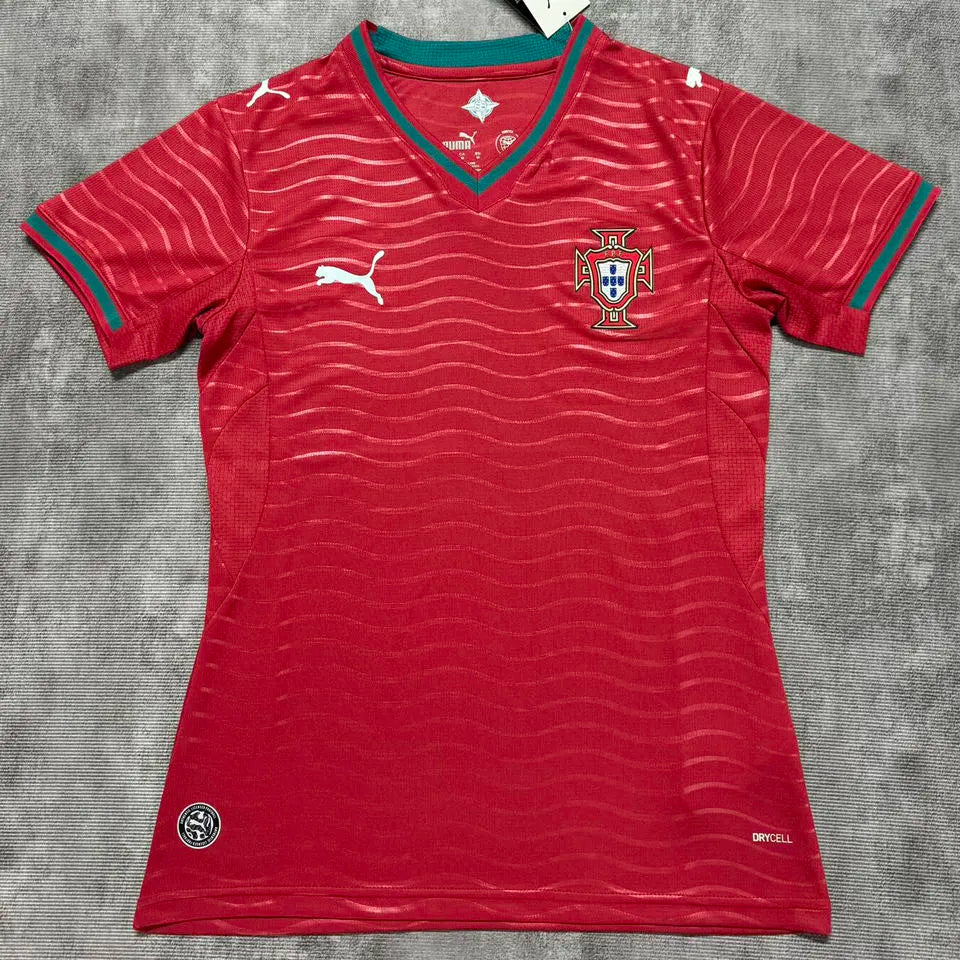 2026/27 Portugal Home Red Women Soccer Jersey Front