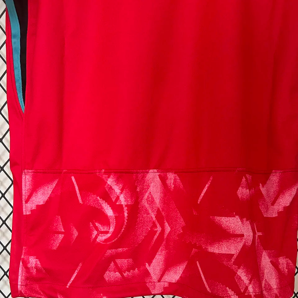 MINJAE #4 South Korea Home Red Fans Soccer Jersey 2024/25 ★★ Detail 3