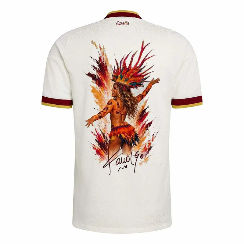 2026/27 Spain 1:1 Quality Away X-Karol G Graphics Fans Soccer Jersey Detail 1