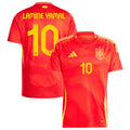 LAMINE YAMAL #10 Spain 1:1 Quality Home Red Fans Jersey 2024/25 ★★ Front