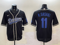 Men's Los Angeles Dodgers Roki Sasaki #11 Black Game Jerseys