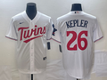 Men's Minnesota Twins Max Kepler #26 White Home Replica Player Jerseys