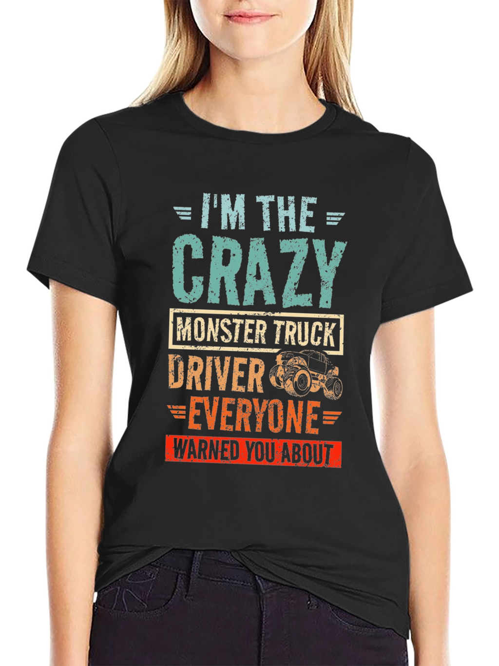 Crazy Monster Truck Driver T-Shirt