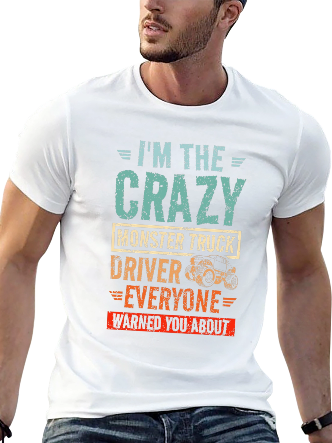 Crazy Monster Truck Driver T-Shirt