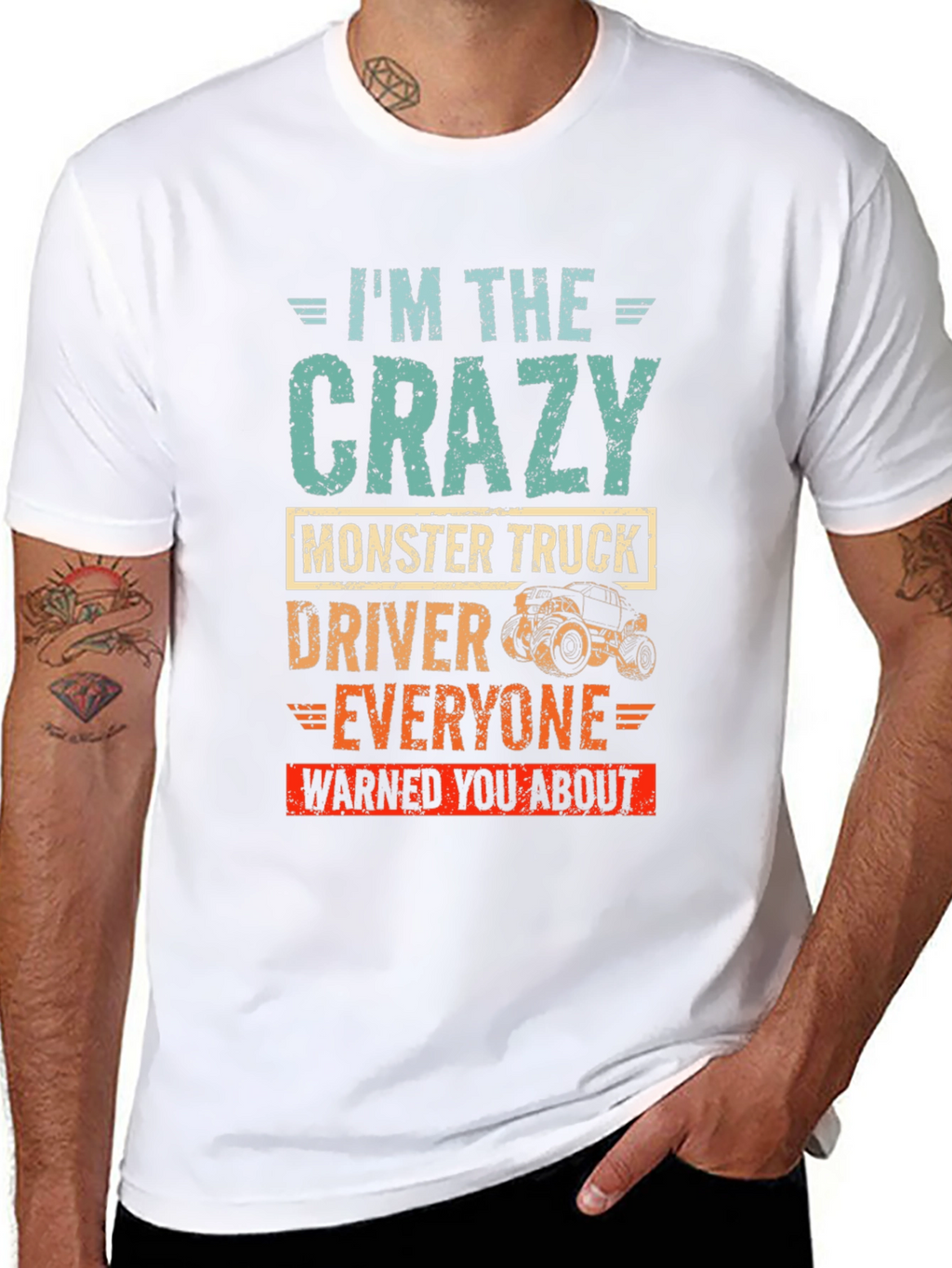 Crazy Monster Truck Driver T-Shirt
