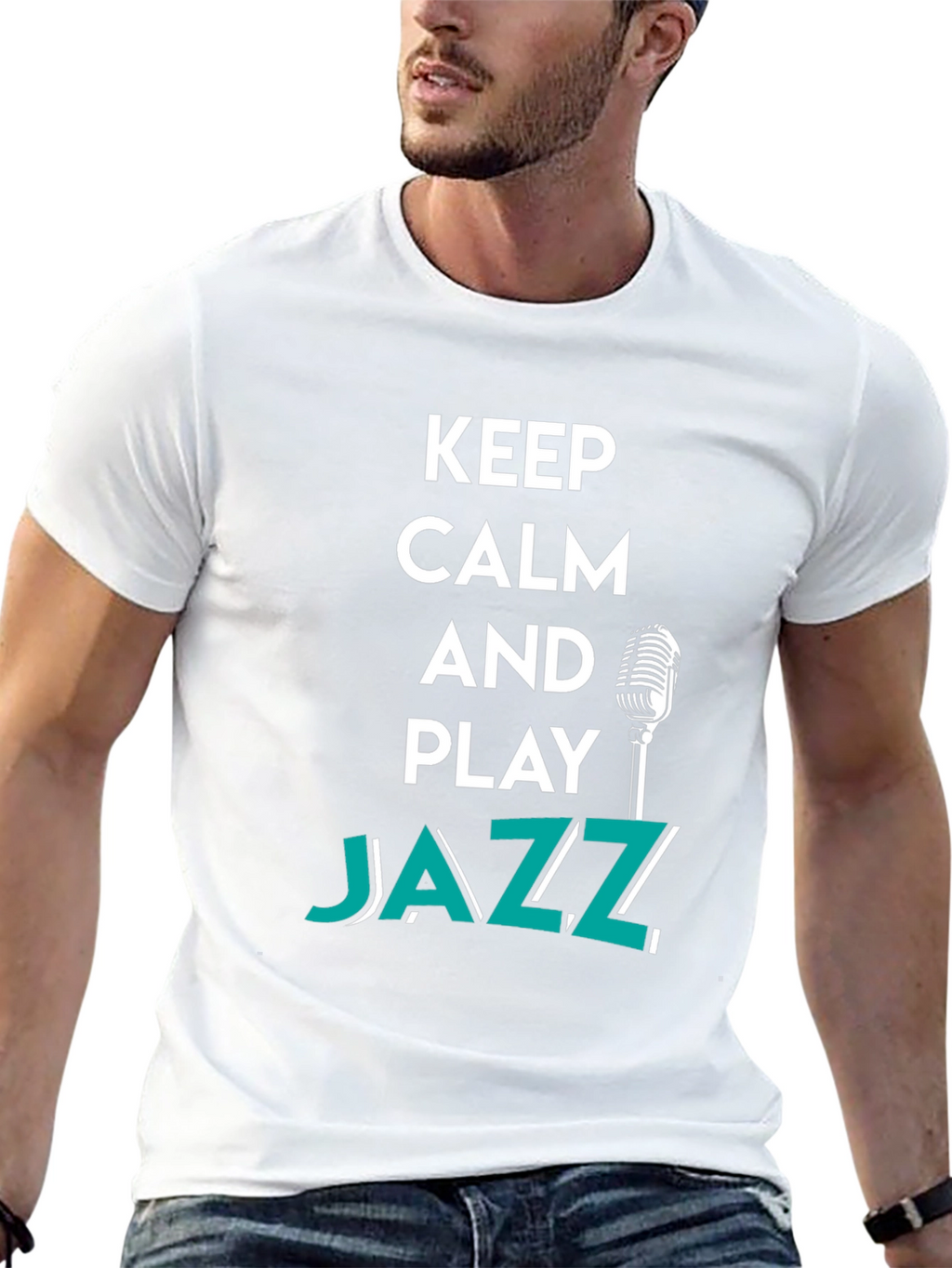 Keep Calm and Play Jazz Graphic Tee