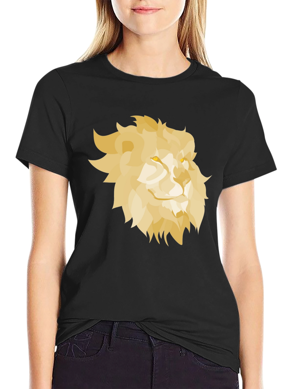 Lion Graphic Black T-Shirt