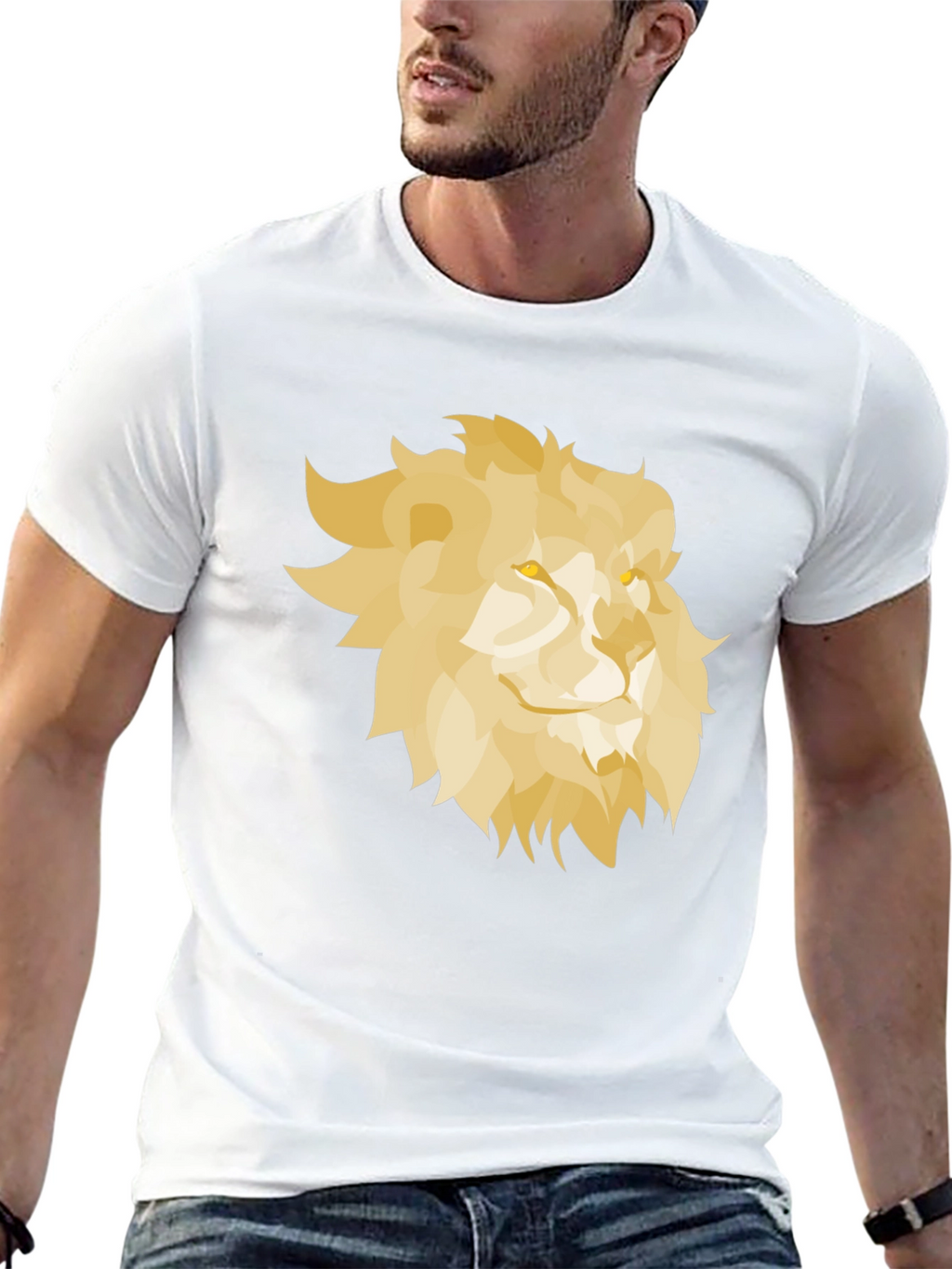 Lion Graphic Black T-Shirt