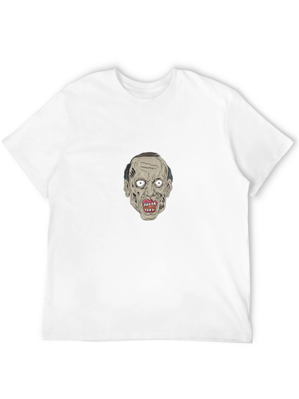 Zombie Face Graphic Black Tee