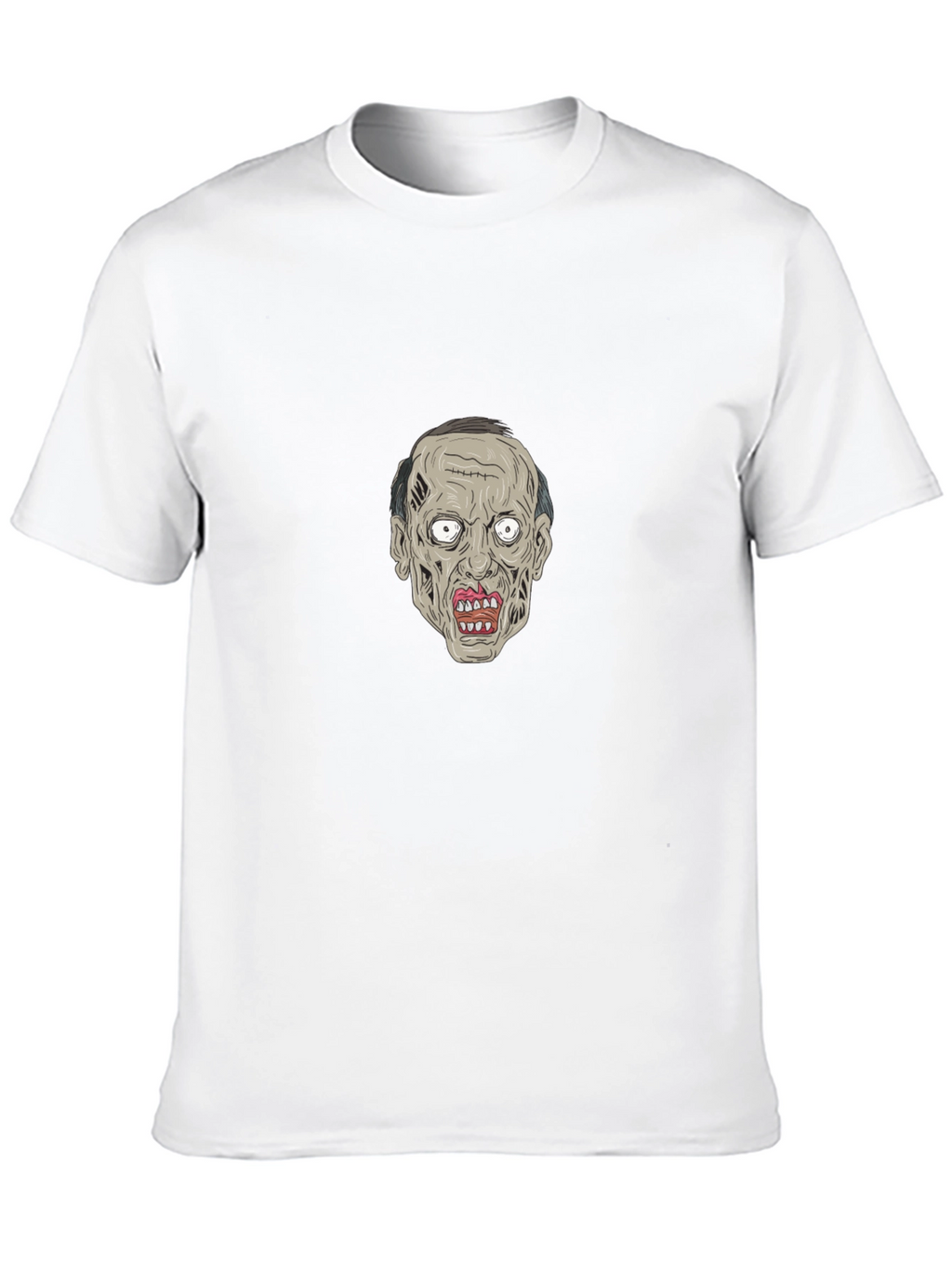 Zombie Face Graphic Black Tee
