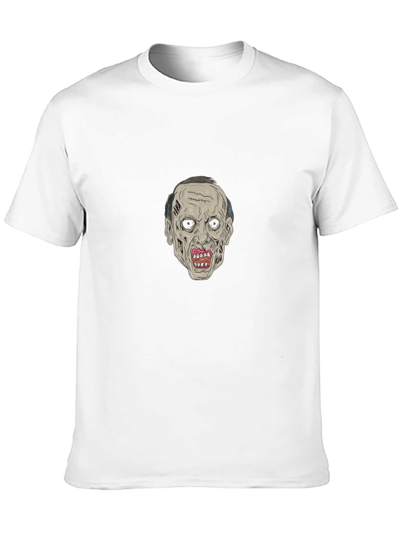 Zombie Face Graphic Black Tee