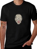 Zombie Face Graphic Black Tee