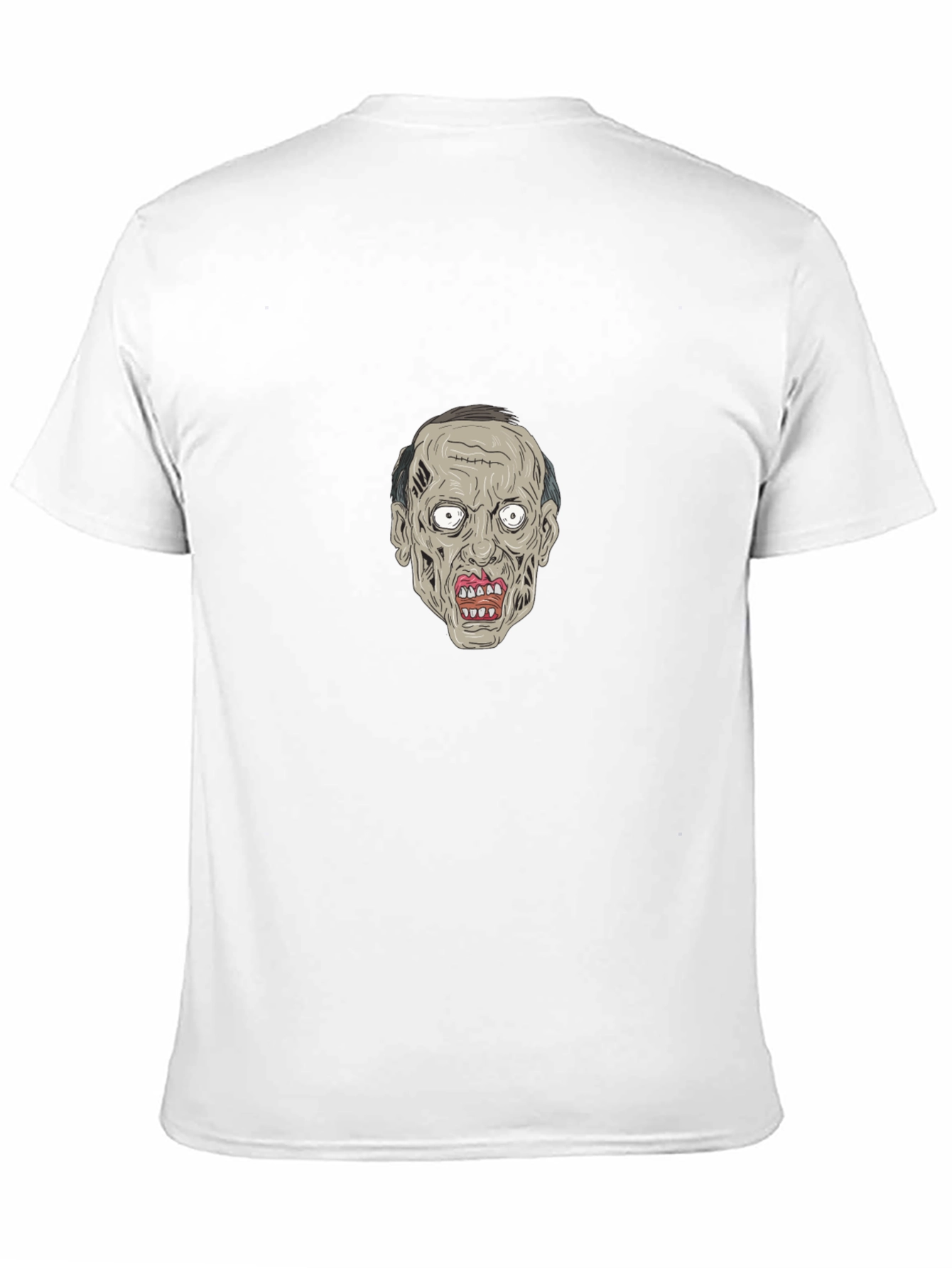 Zombie Face Graphic Black Tee