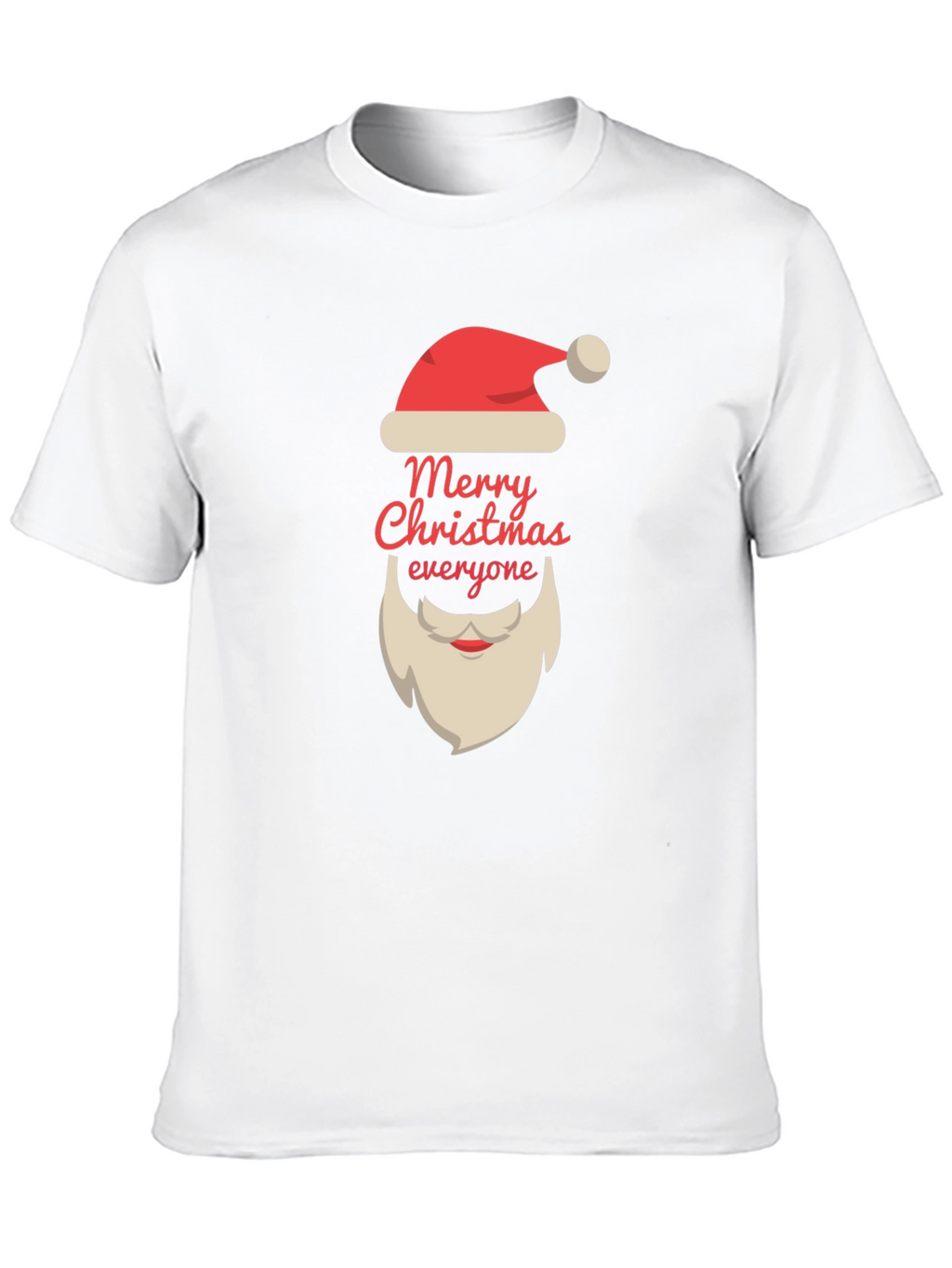 Merry Christmas T-Shirt Santa Claus Beard