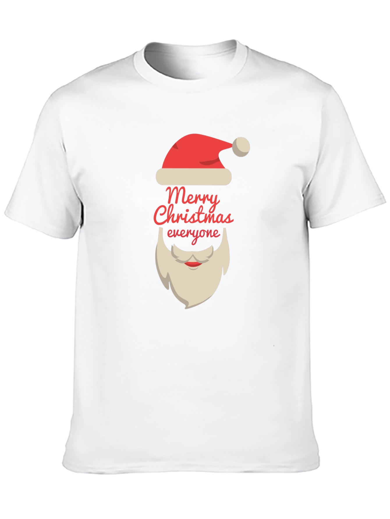 Merry Christmas T-Shirt Santa Claus Beard