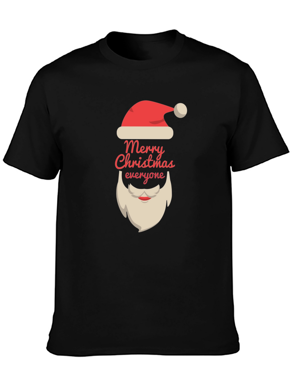 Merry Christmas T-Shirt Santa Claus Beard