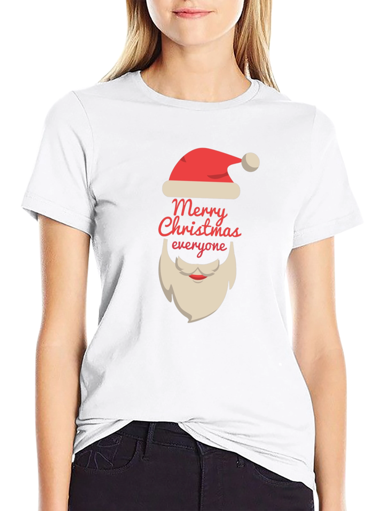 Merry Christmas T-Shirt Santa Claus Beard
