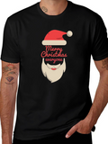 Merry Christmas T-Shirt Santa Claus Beard