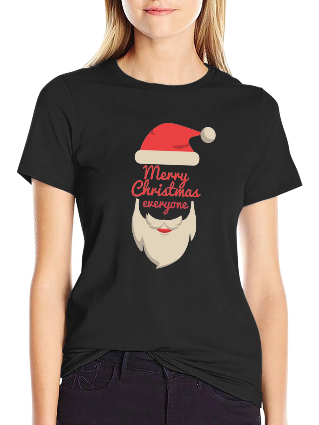 Merry Christmas T-Shirt Santa Claus Beard