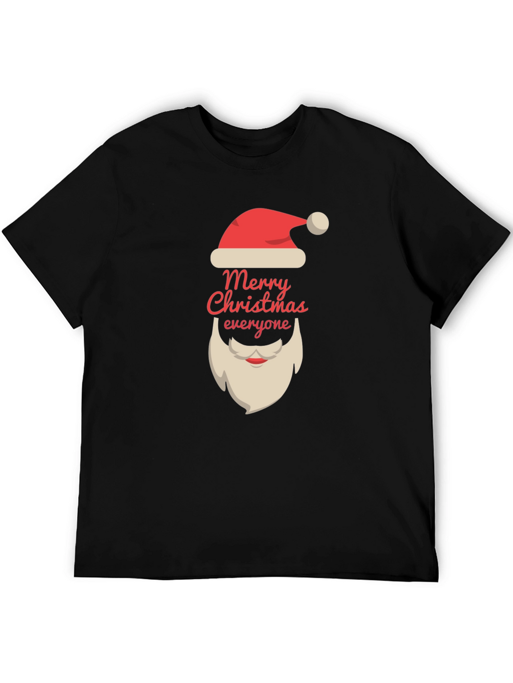 Merry Christmas T-Shirt Santa Claus Beard