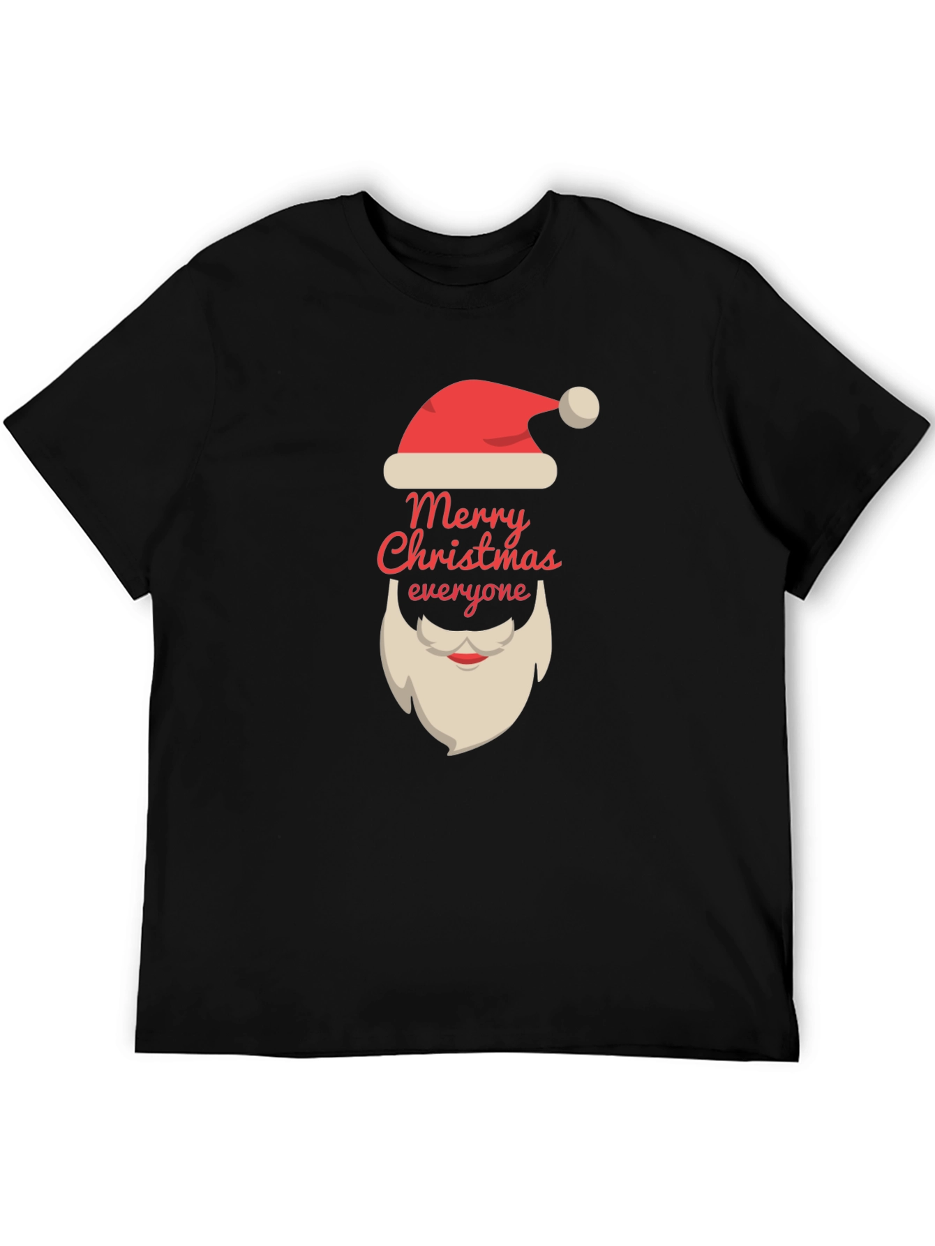 Merry Christmas T-Shirt Santa Claus Beard