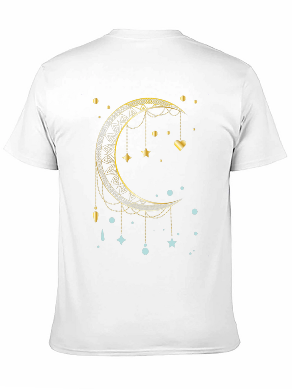 Celestial Crescent Moon Graphic T-Shirt