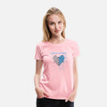 Diabetes Awareness Blue And Gray Heart Ribbon
