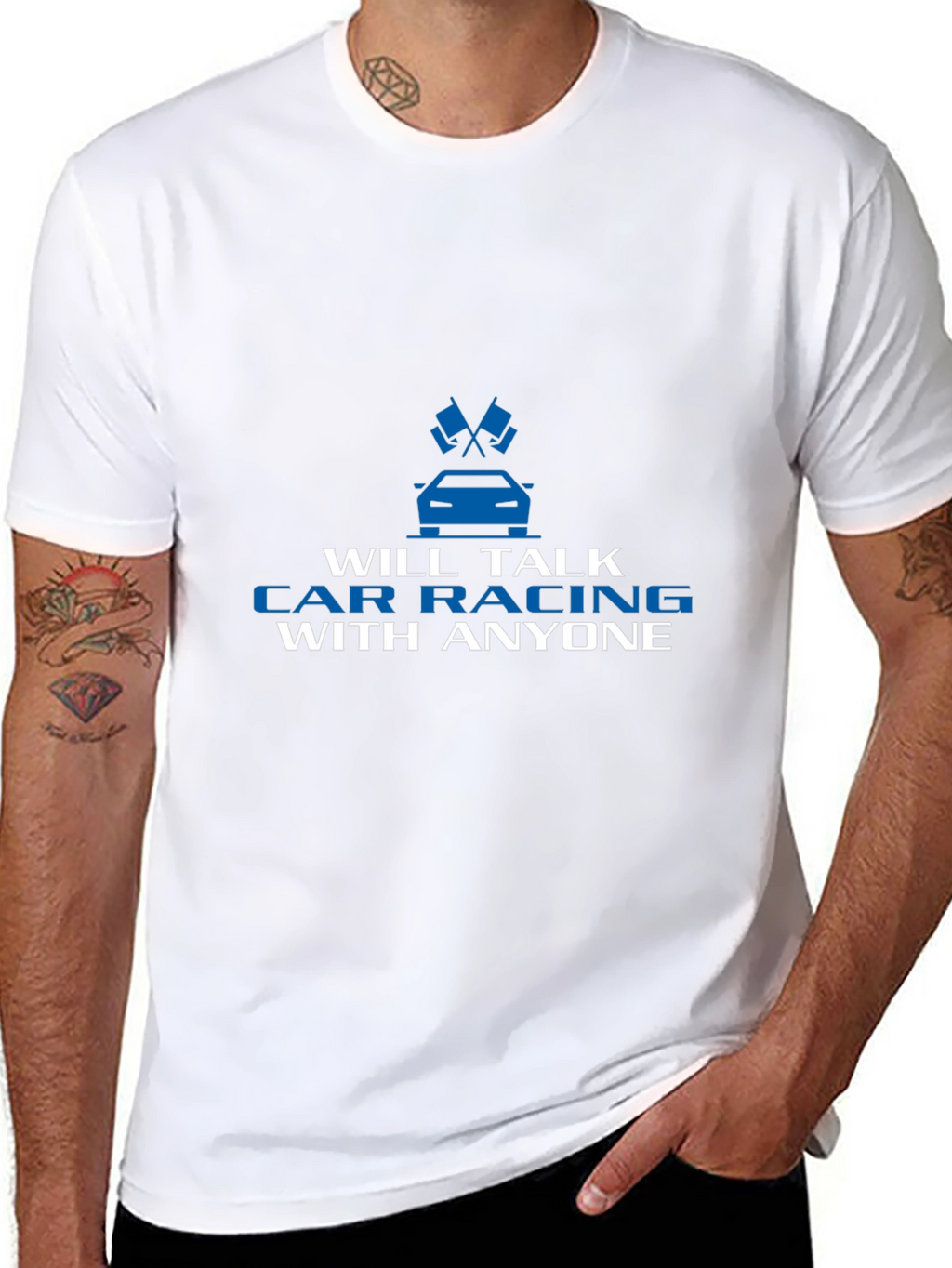Car Racing T-Shirt - Talk Car Racing With Anyone