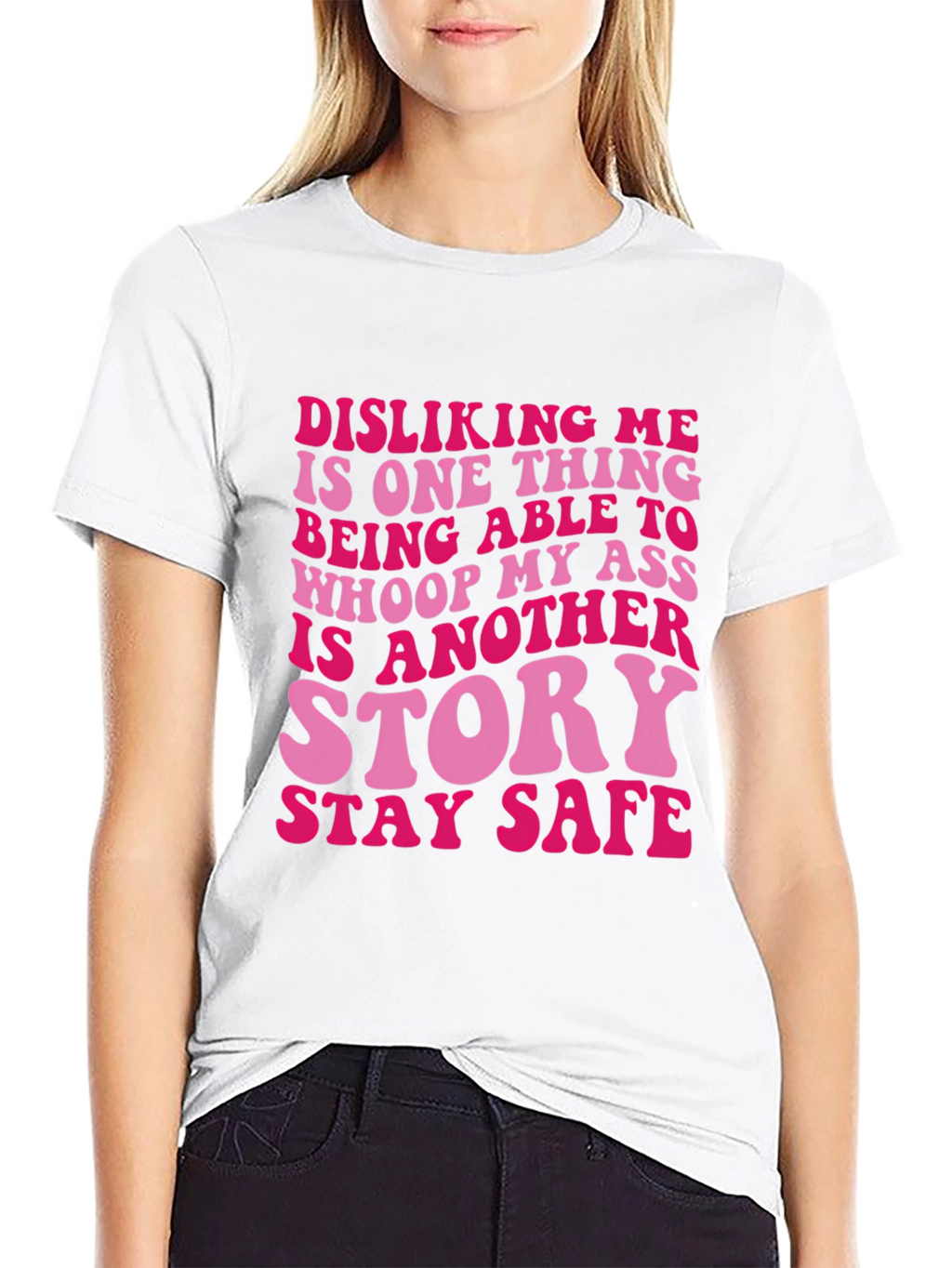 Sassy Disliking Me Funny Graphic T-Shirt