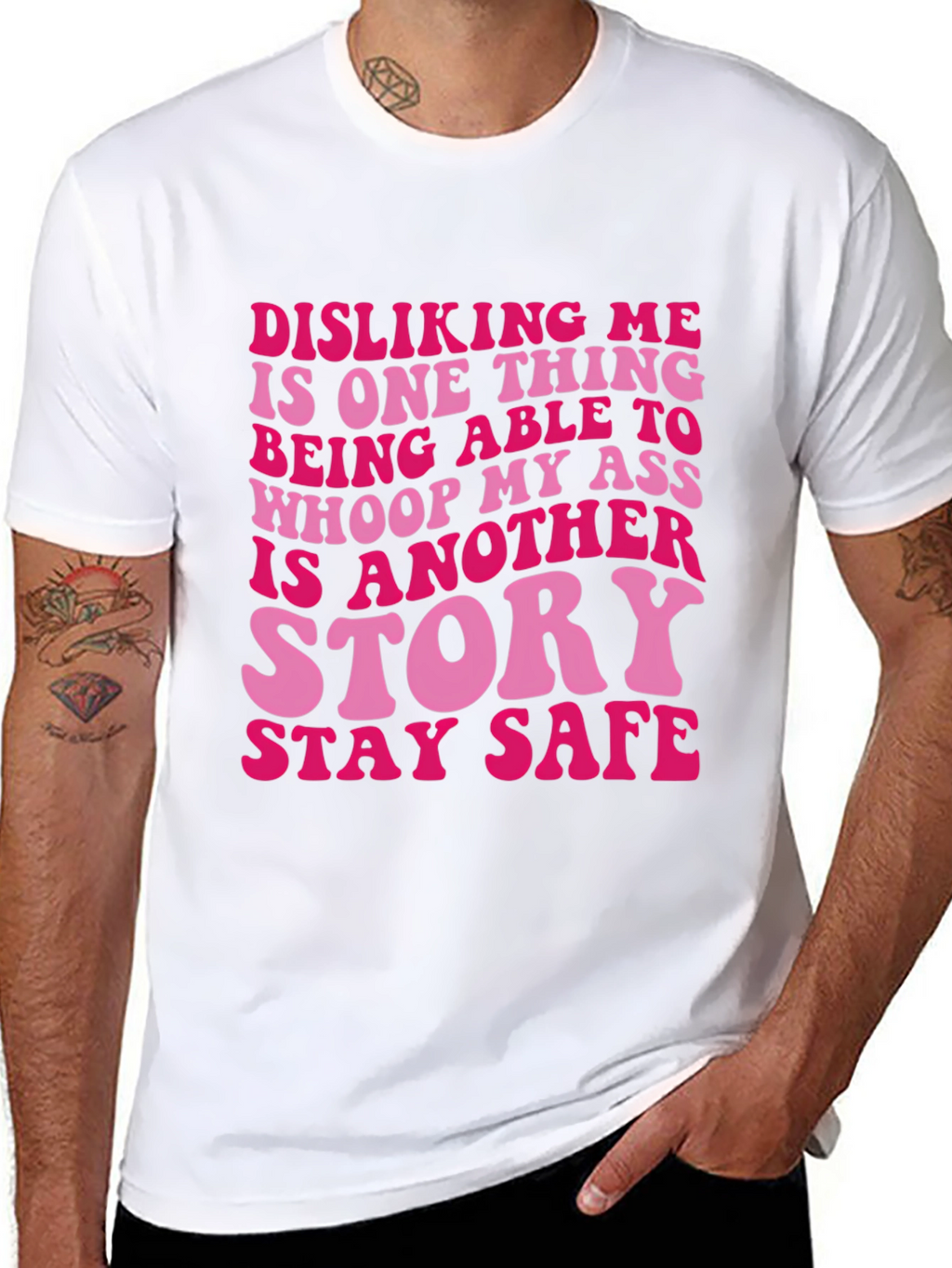 Sassy Disliking Me Funny Graphic T-Shirt