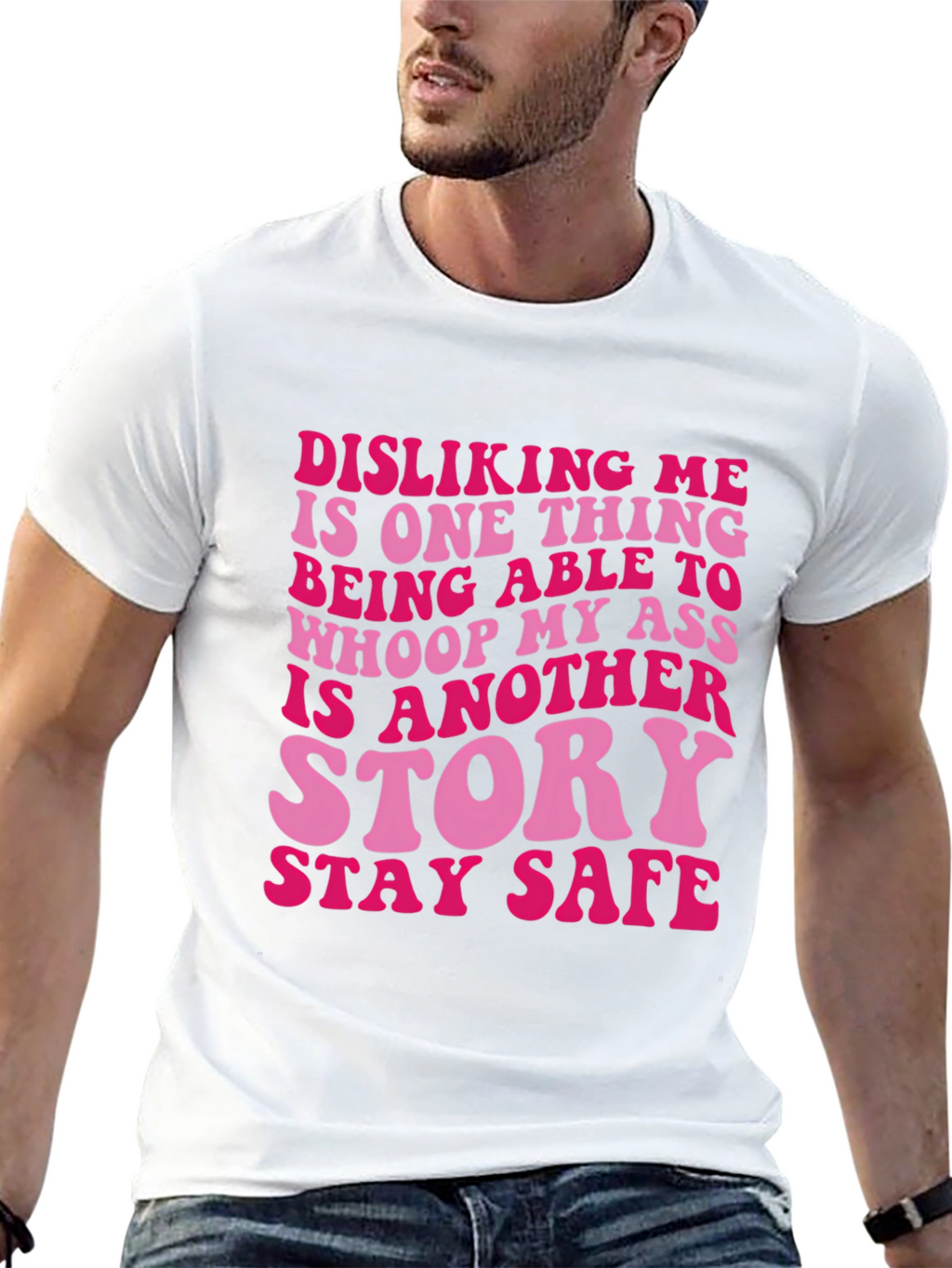 Sassy Disliking Me Funny Graphic T-Shirt