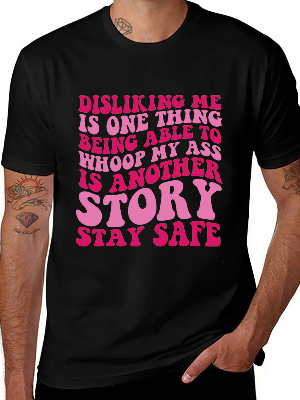 Sassy Disliking Me Funny Graphic T-Shirt