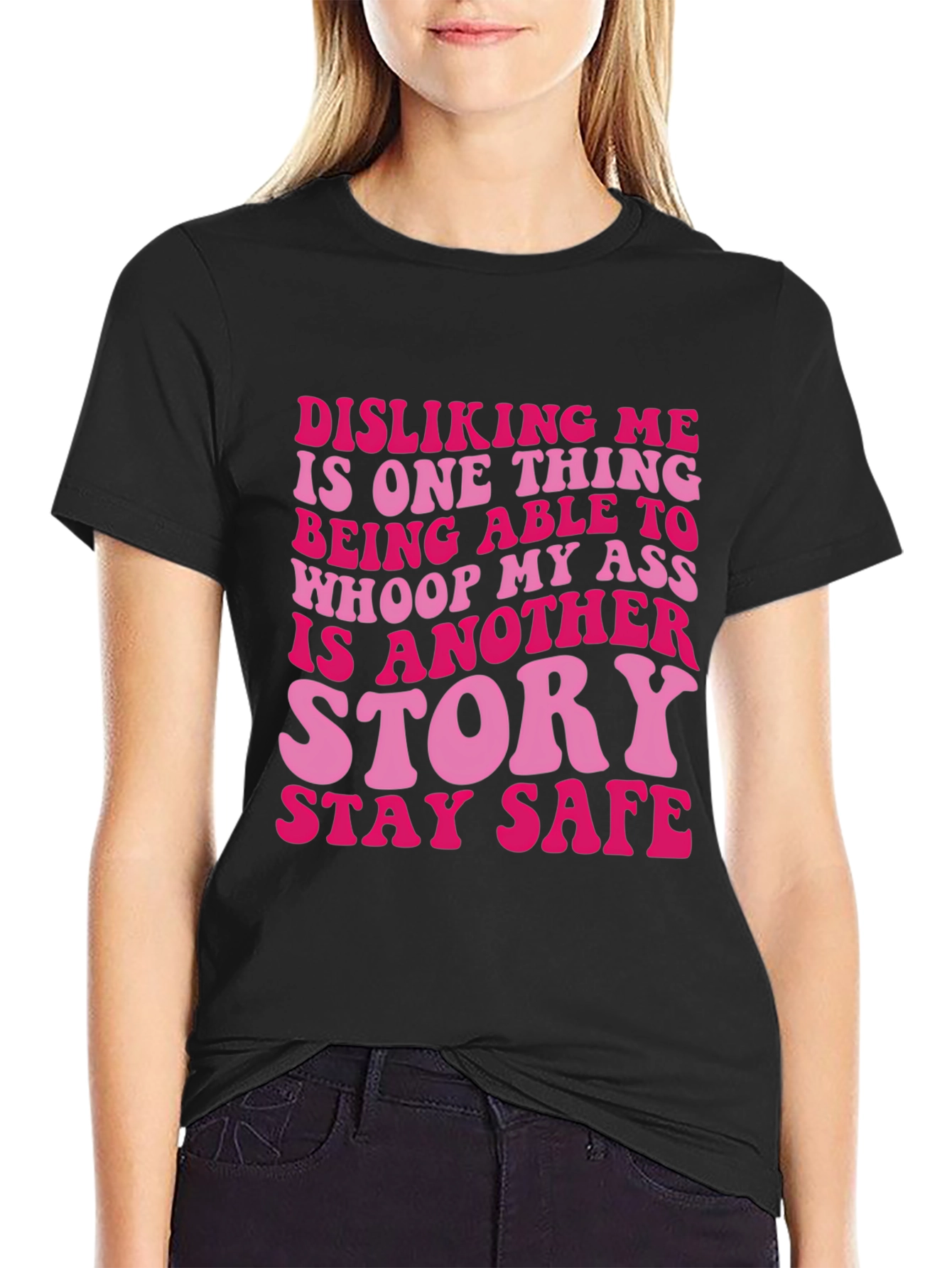 Sassy Disliking Me Funny Graphic T-Shirt