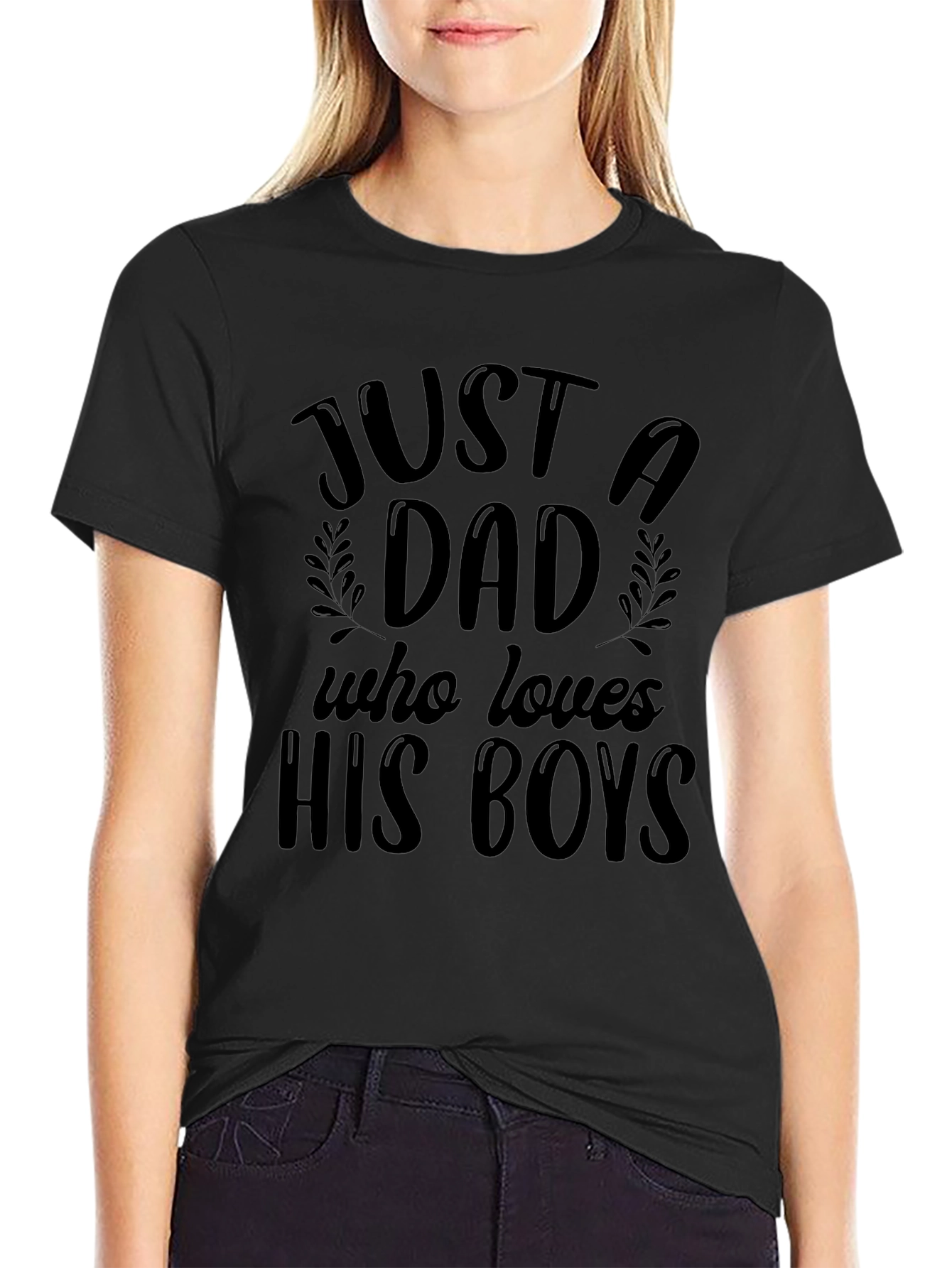 Dad T-Shirt - Just a Dad Who Loves His Boys