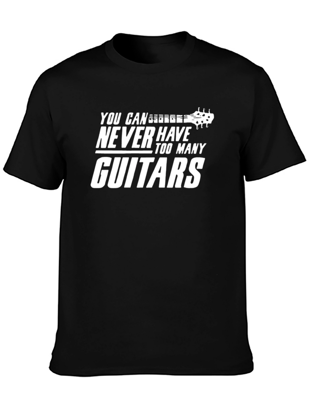 Guitar Lover T-Shirt: Never Too Many Guitars!