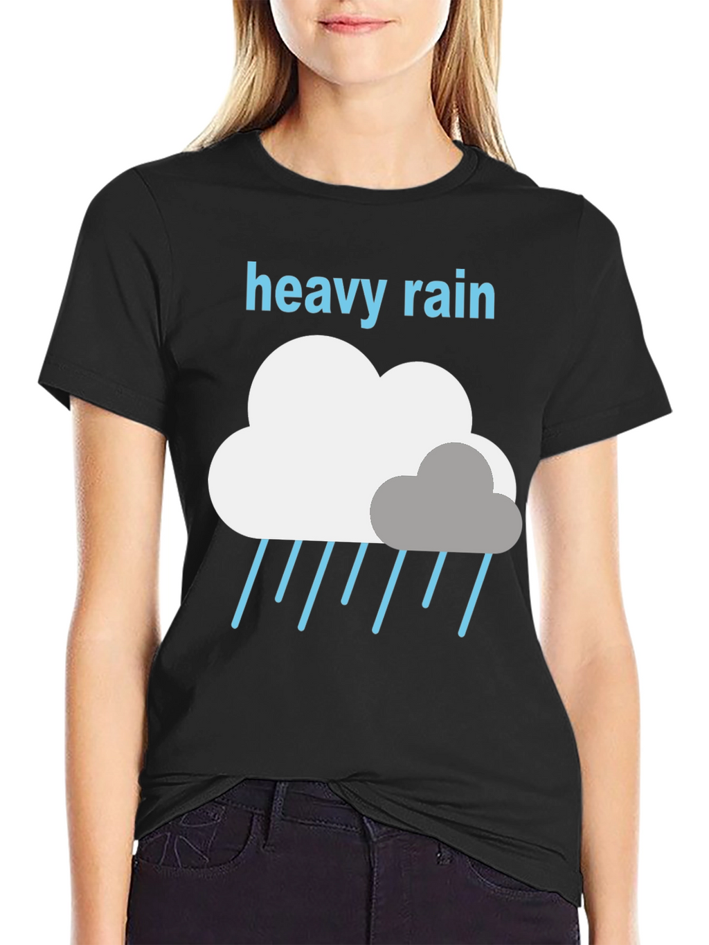 Heavy Rain Graphic Tee - Weather Lovers T-Shirt